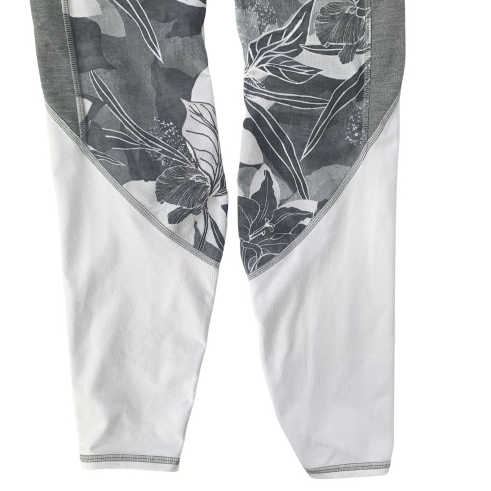 ATHLETA High Rise Tropical Flow  Chaturanga Leggings Gray S - Picture 6 of 10